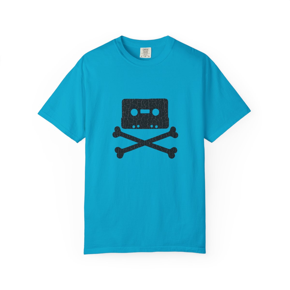 Distressed Cassette Crossbones Retro Sweatshirt - alternate angle 5, merchandise