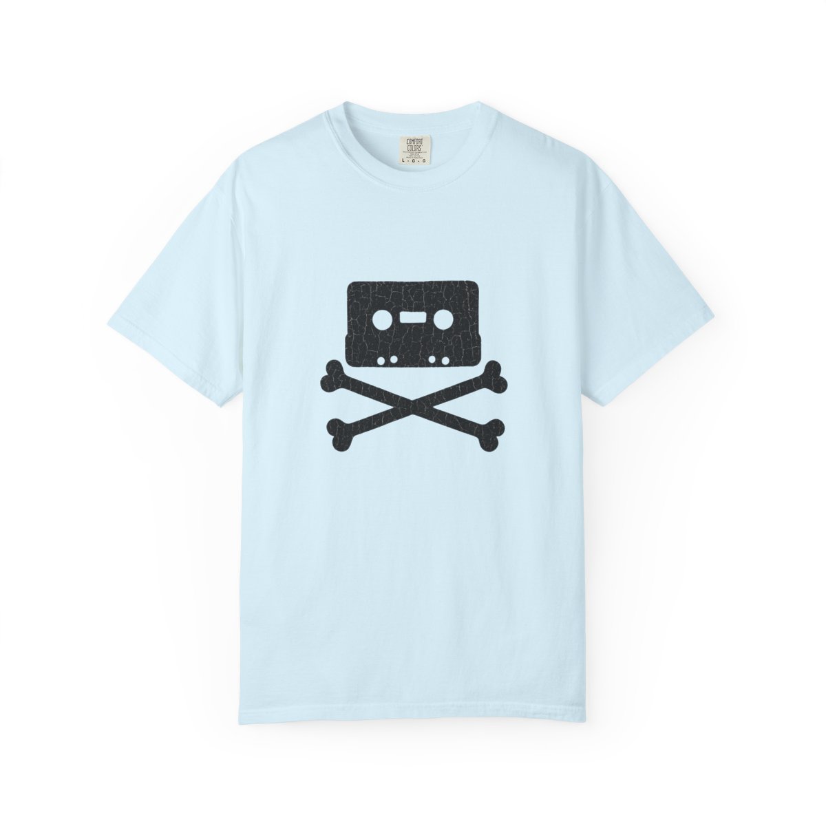 Distressed Cassette Crossbones Retro Sweatshirt - alternate angle 3, merchandise