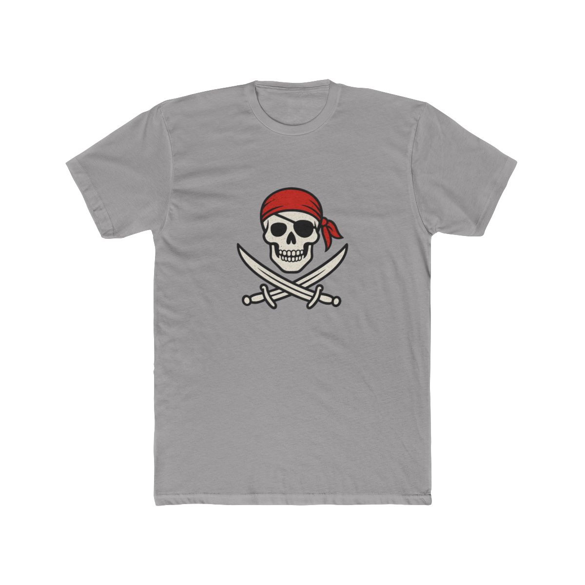 Jolly Roger Pirate Flag Skull Crossbones T-Shirt - alternate angle 3, merchandise