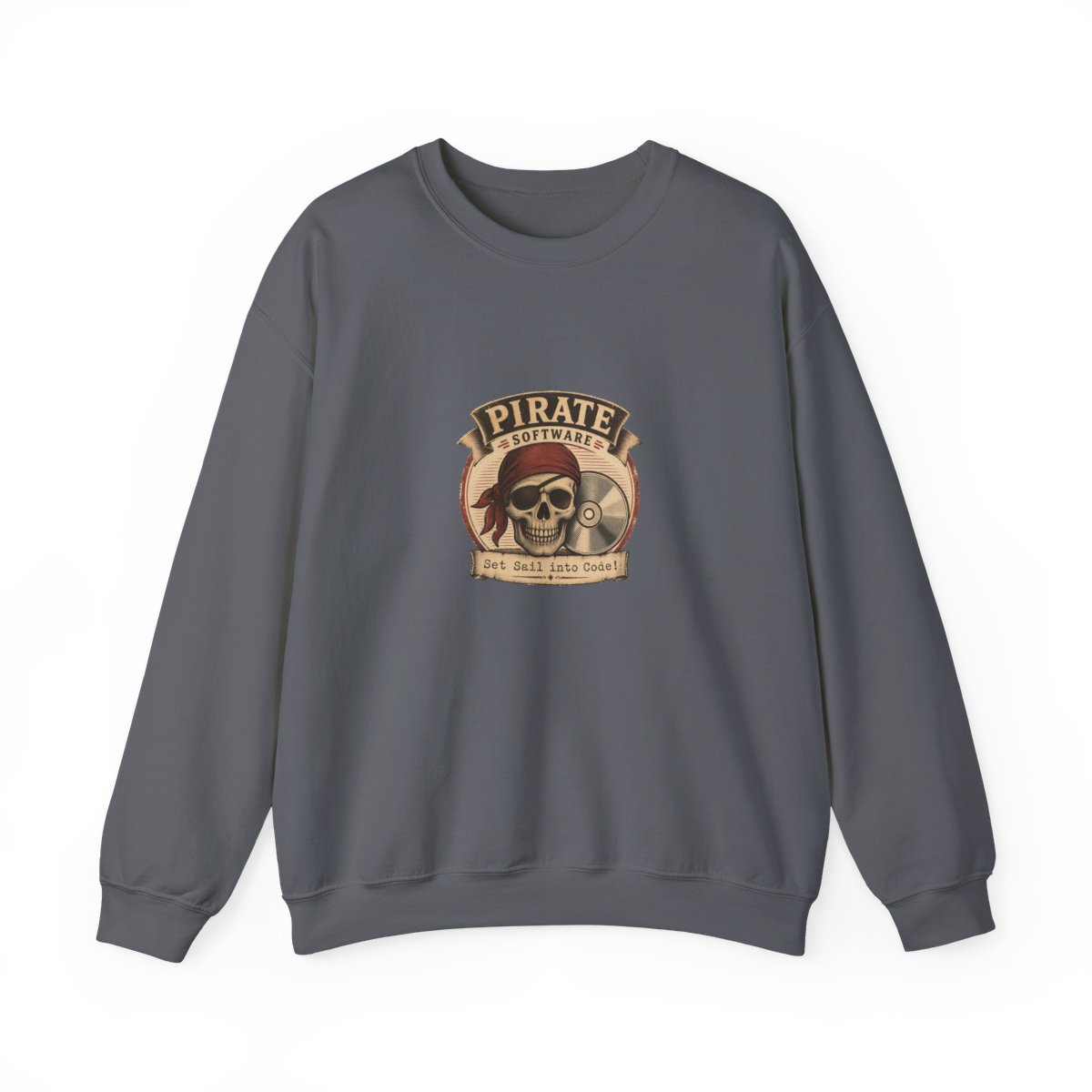 Pirate Software "Set Sail into Code!" Crewneck - Official Sweatshirts merchandise